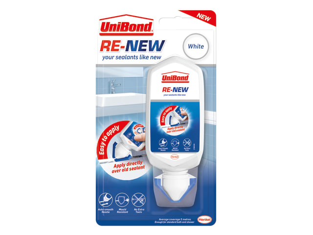 UniBond RE-NEW Silicone Sealant White 80ml