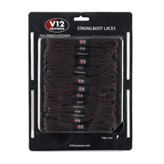 V12 Footwear Extra Tough Brown/Black 140Cm Lace Card (10Pk)