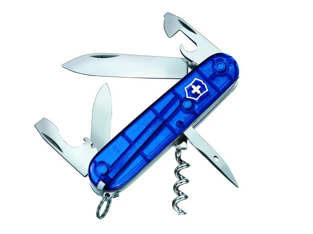 Victorinox Spartan Swiss Army Knife Translucent Blue Blister Pack