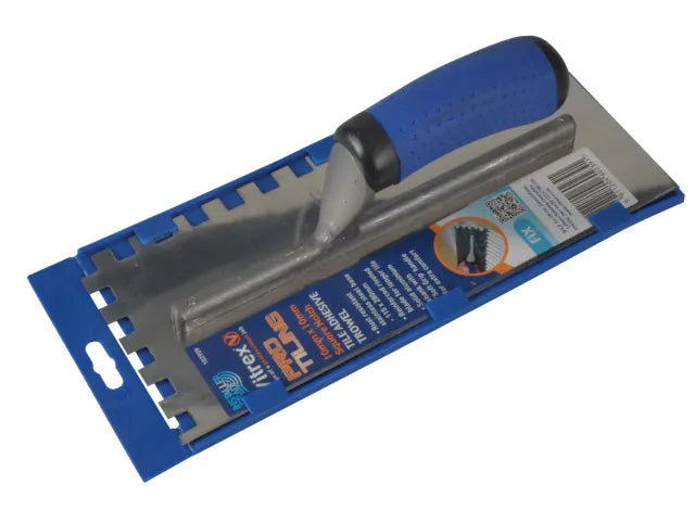 Vitrex Professional Stainless Steel Adhesive Trowel Square Notches 10mm