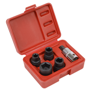 Sealey Brake Caliper Socket Set 5pc 1/2"Sq Drive
