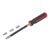 Sealey Flexible Hose Clip Nut Driver Set 4pc 5, 6 & 7mm