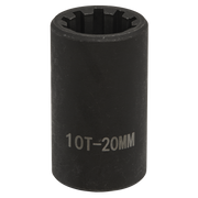Sealey Brake Caliper Socket 1/2"Sq Drive 20mm 10-Point