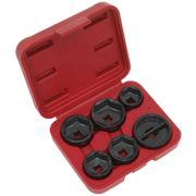 Sealey Oil Filter Cap Wrench Set 6pc