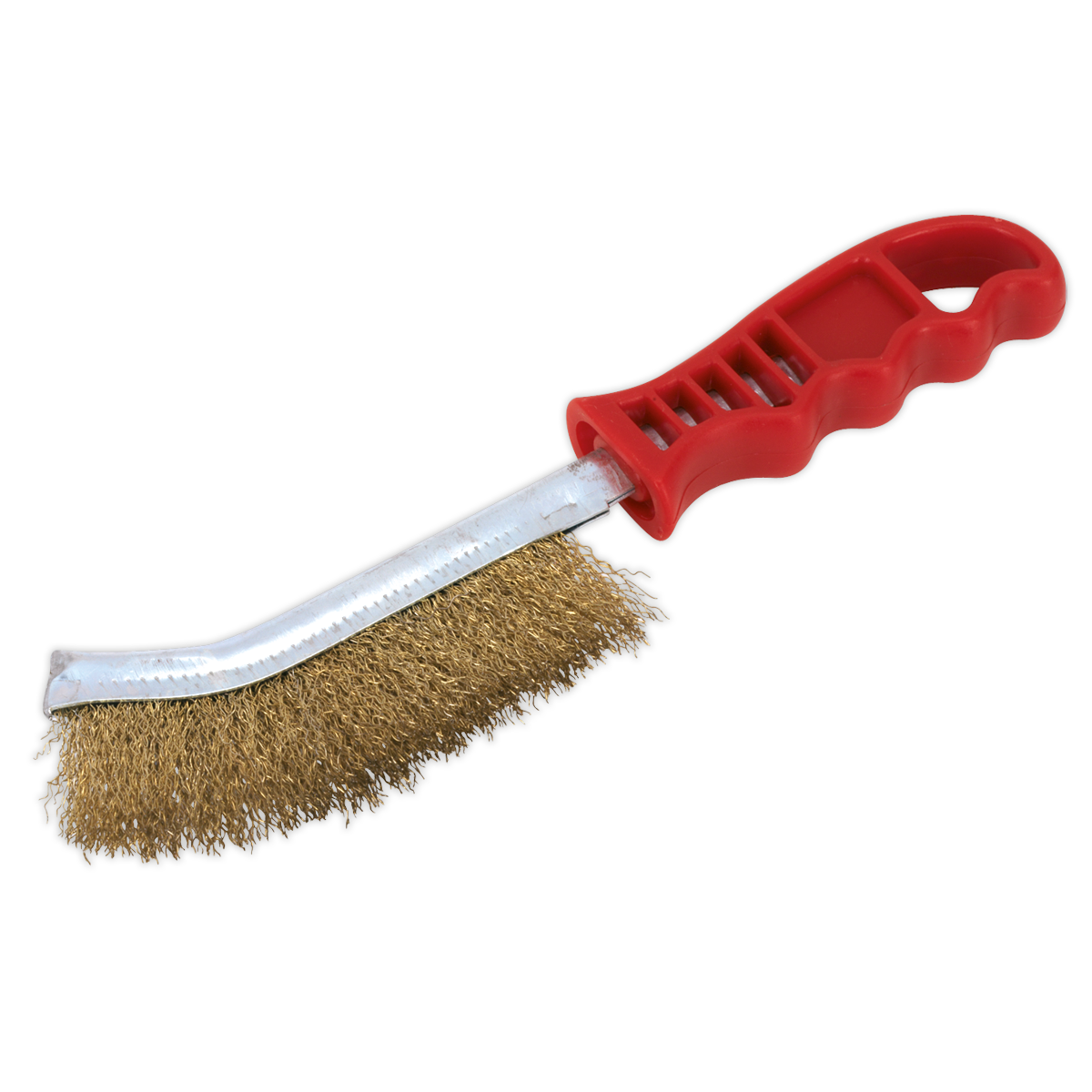 Sealey Wire Brush Brassed Steel Plastic Handle
