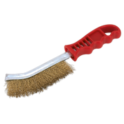 Sealey Wire Brush Brassed Steel Plastic Handle