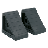 Sealey Rubber Wheel Chocks - Pair WC01