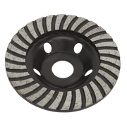 Sealey Concrete Grinding Head Turbo Row Ø115mm