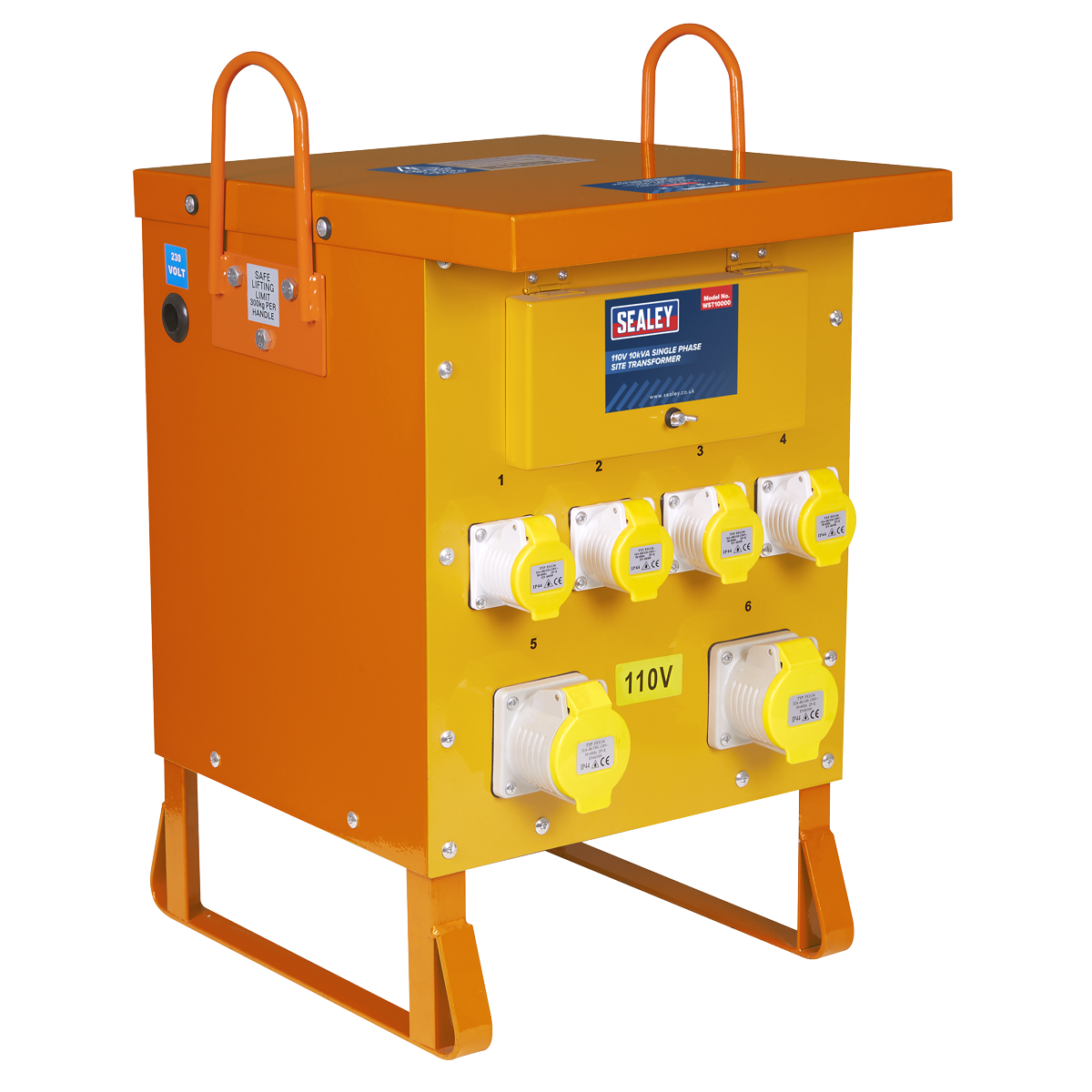 Sealey 110V 10kVA Single Phase Site Transformer