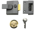 Yale Locks P85 Deadlocking Nightlatch 40mm Backset Chrome Finish Visi