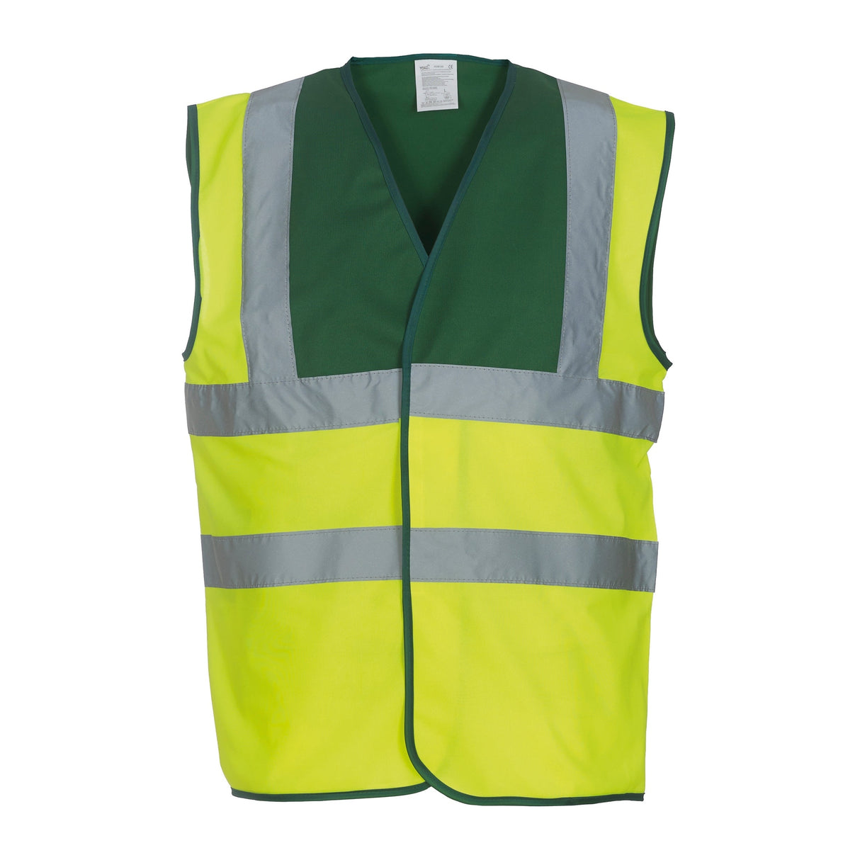 Yoko Hi-Vis 2-Band-And-Braces Waistcoat - Paramedic Green/Yellow