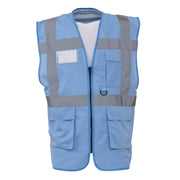 Yoko Multifunctional Executive Hi-Vis Waistcoat - Sky
