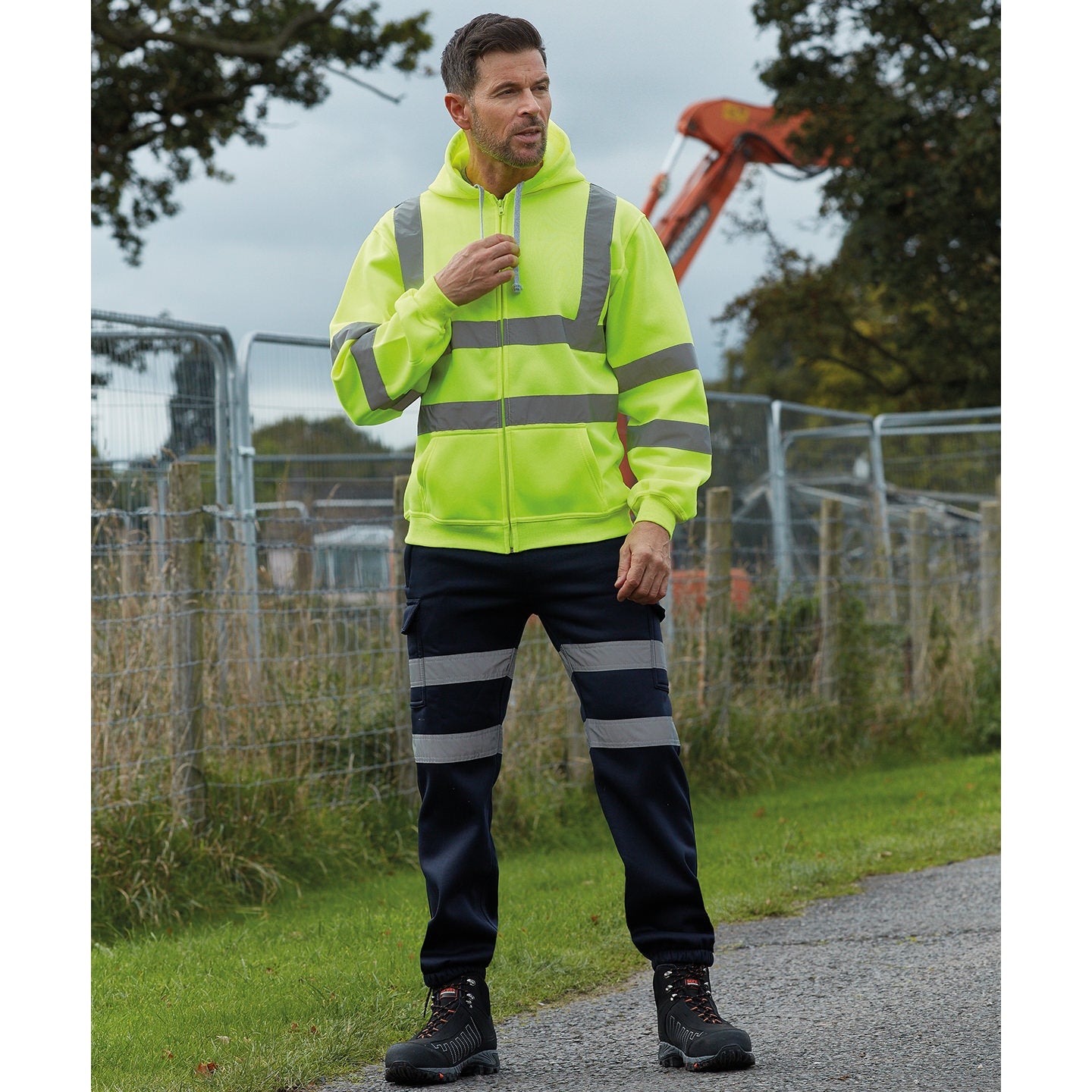 Yoko Hi-Vis Zip Hoodie