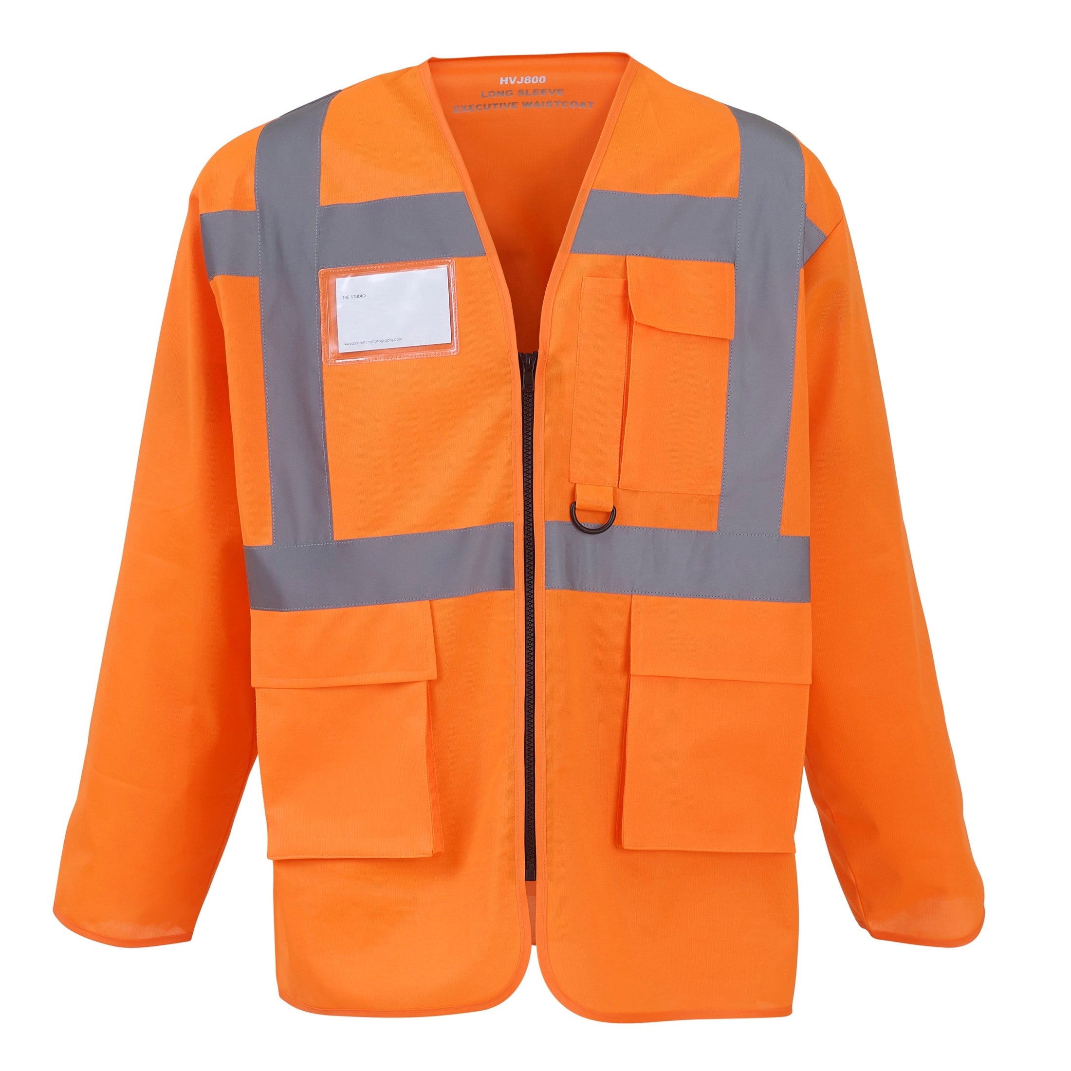 Yoko Hi-Vis Executive Long Sleeve Waistcoat