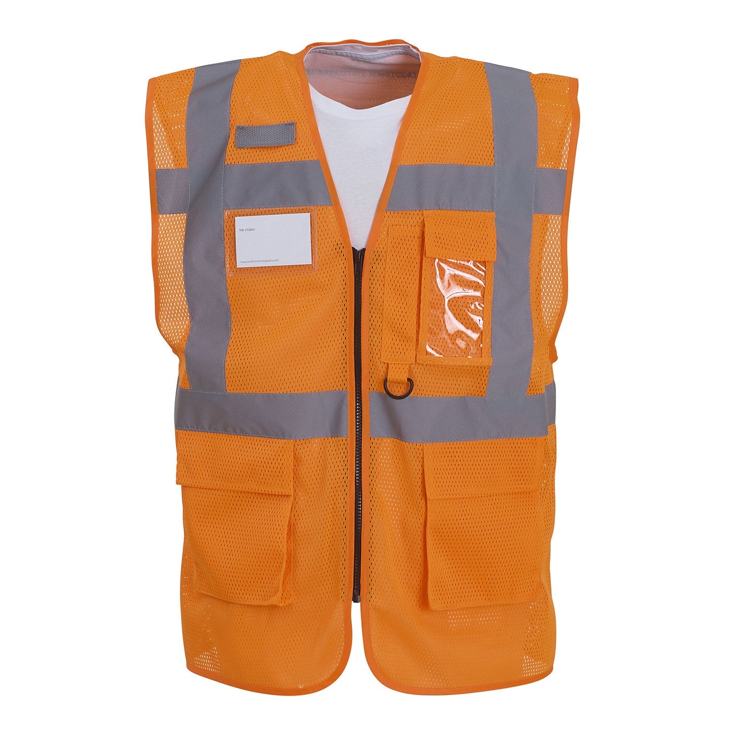 Yoko Hi-Vis Top Cool Open-Mesh Executive Waistcoat