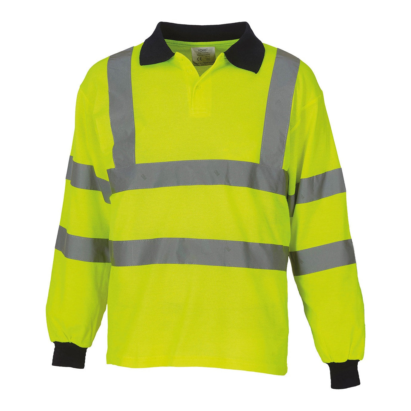 Yoko Hi-Vis Long Sleeve Polo