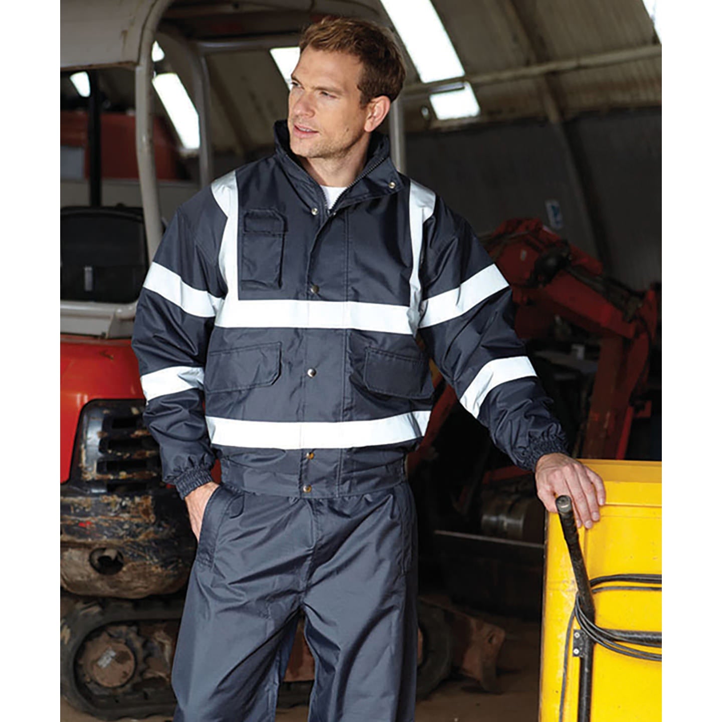 Yoko Hi-Vis Classic Bomber Jacket