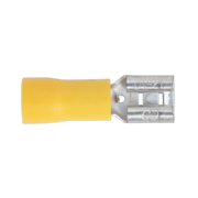 Sealey Push-On Terminal 6.3mm Female Yellow Pack of 100