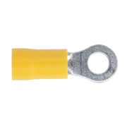 Sealey Easy-Entry Ring Terminal Ø5.3mm (2BA) Yellow Pack of 100