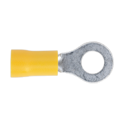 Sealey Easy-Entry Ring Terminal Ø6.4mm (1/4") Yellow Pack of 100
