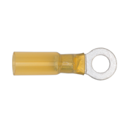 Sealey Heat Shrink Ring Terminal Ø6.4mm Yellow Pack of 25