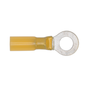 Sealey Heat Shrink Ring Terminal Ø8.4mm Yellow Pack of 25
