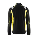 Blaklader Microfleece Jacket 4993 #colour_black-hi-vis-yellow