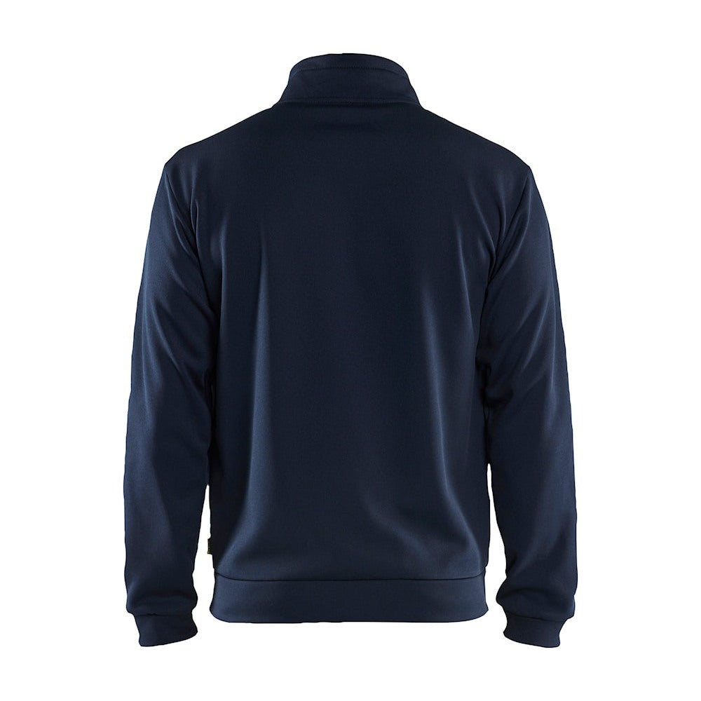 Blaklader Sweatshirt with Full Zip 3362 #colour_dark-navy-black