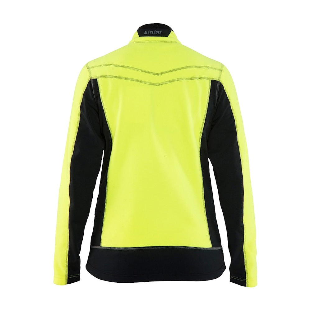 Blaklader Women's Micro Fleece Jacket 4924 #colour_hi-vis-yellow-black
