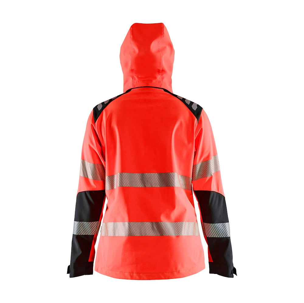 Blaklader Women's Hi-Vis Softshell Jacket 4791 #colour_red-hi-vis-black