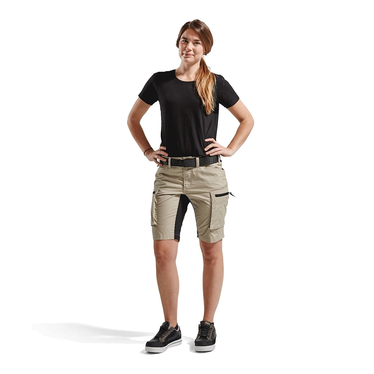 Blaklader Women's Service Shorts with Stretch 7149 #colour_stone-black