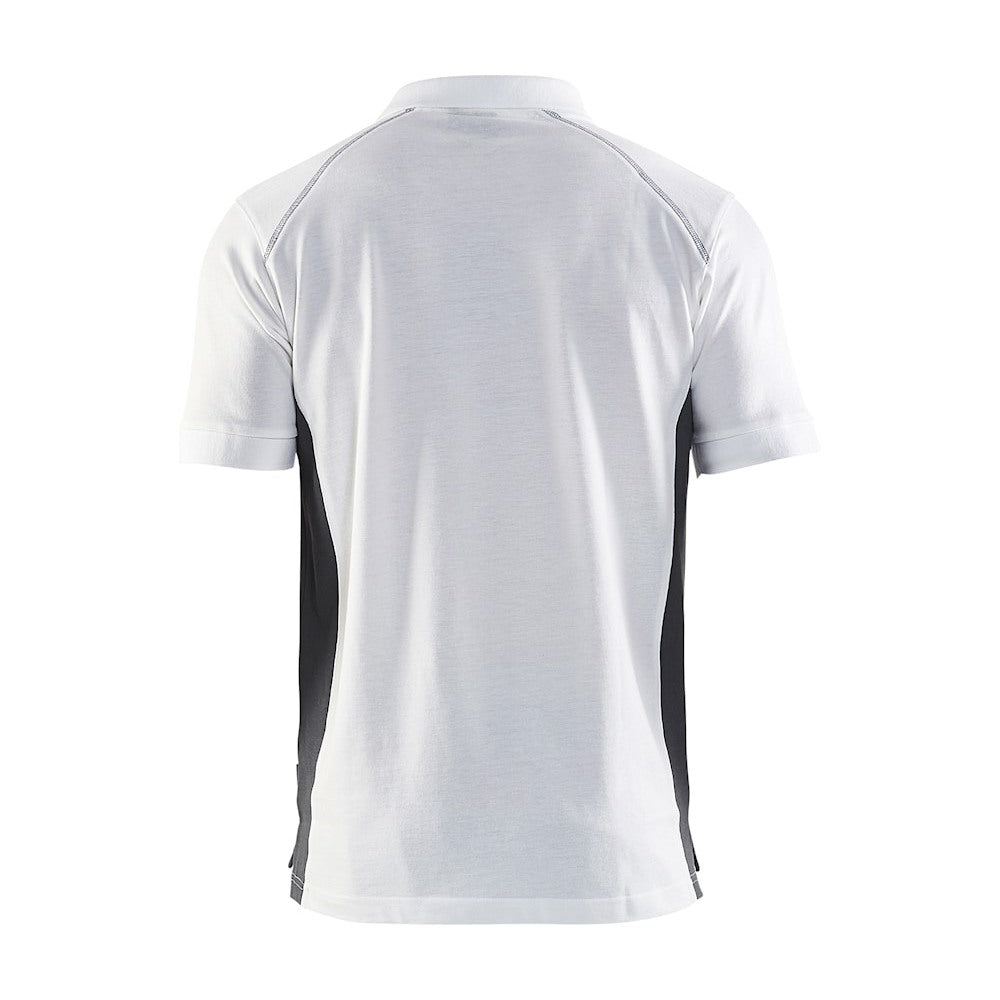 Blaklader Polo Shirt 3324 #colour_white-dark-grey