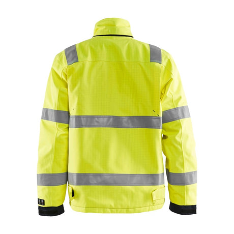 Blaklader Multinorm Winter Jacket 4068 #colour_hi-vis-yellow-navy-blue