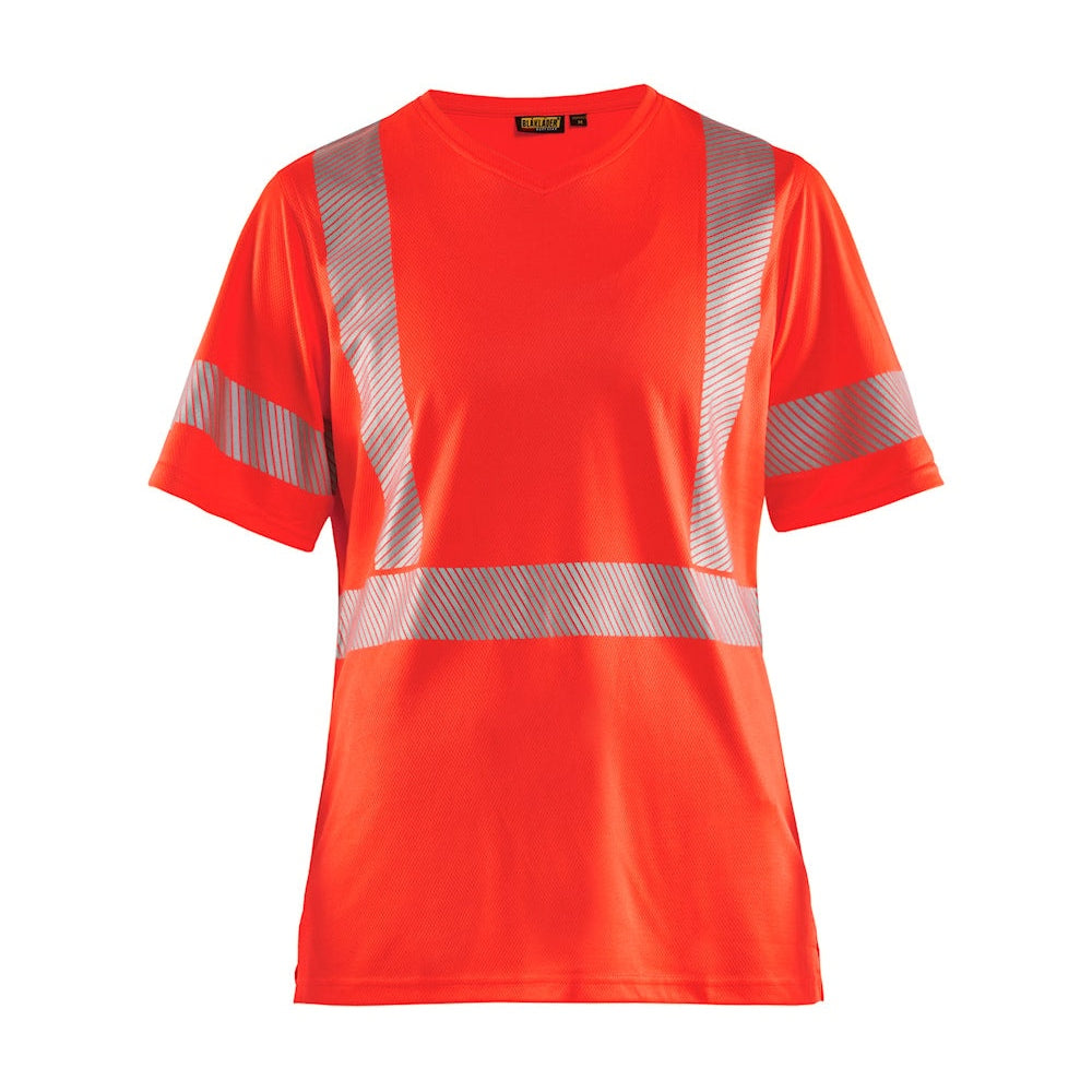 Blaklader Women's Hi-Vis T-Shirt 3336 #colour_red-hi-vis