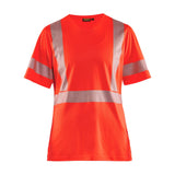 Blaklader Women's Hi-Vis T-Shirt 3336 #colour_red-hi-vis