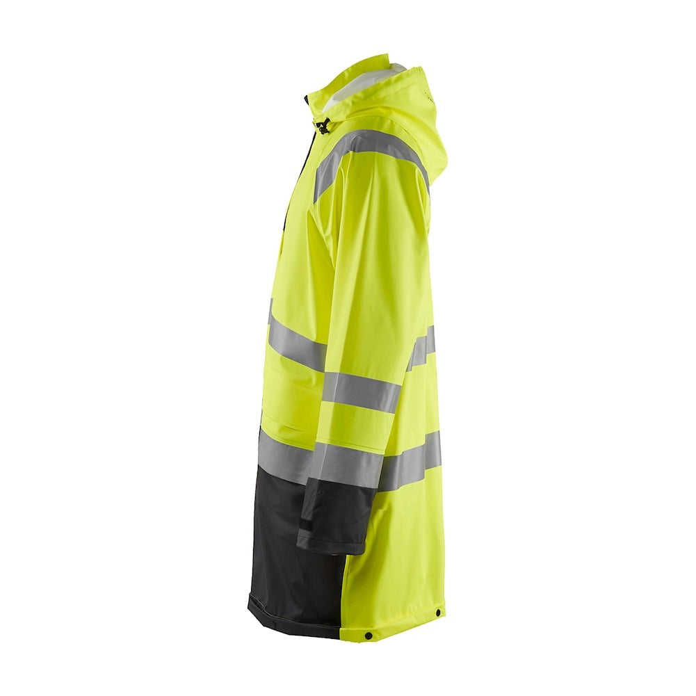 Blaklader Rain Jacket Hi-Vis Level 1 4324 #colour_hi-vis-yellow-black