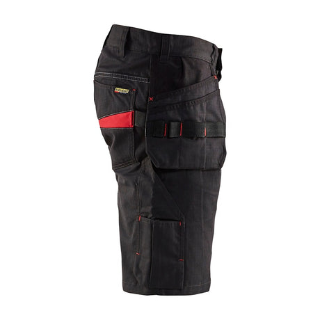 Blaklader Service Shorts with Nailpockets 1494 #colour_black-red