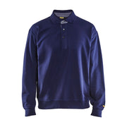 Blaklader Sweatshirt with Collar 3370 #colour_navy-blue