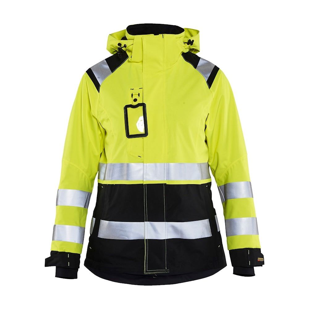 Blaklader Women's Hi-Vis Shell Jacket 4904 #colour_hi-vis-yellow-black