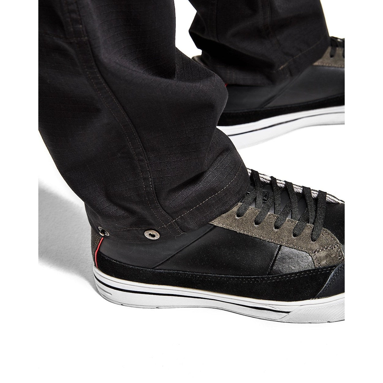 Blaklader Service Trousers with Stretch 1495 #colour_black-hi-vis-yellow