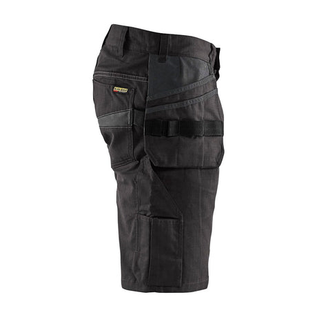 Blaklader Service Shorts with Nailpockets 1494 #colour_black-dark-grey