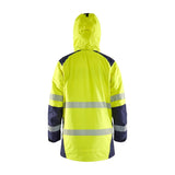 Blaklader Winter Parka Hi-Vis 4457 #colour_hi-vis-yellow-navy-blue