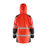 Blaklader Winter Parka Hi-Vis 4457 #colour_red-hi-vis-black