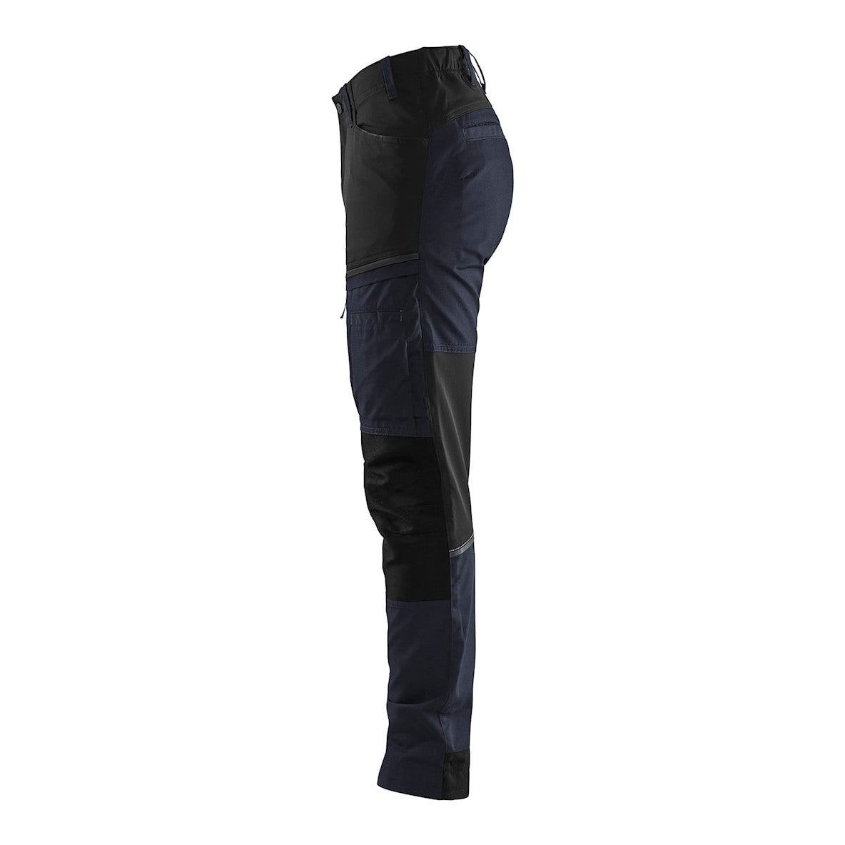 Blaklader Women's Service Trousers with Stretch 7166 #colour_dark-navy-black