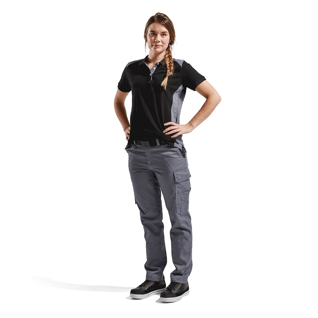 Blaklader Women's Industry Trousers 7104 #colour_grey-black