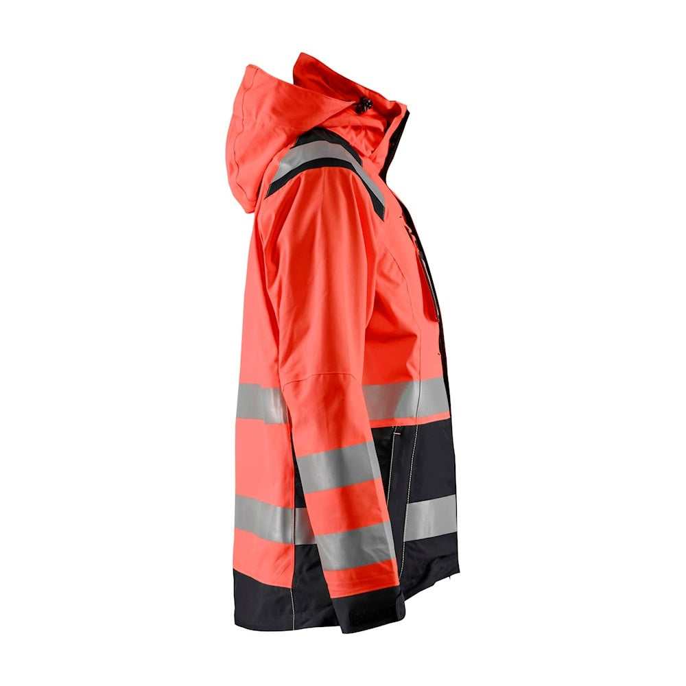 Blaklader Women's Hi-Vis Shell Jacket 4904 #colour_red-hi-vis-black