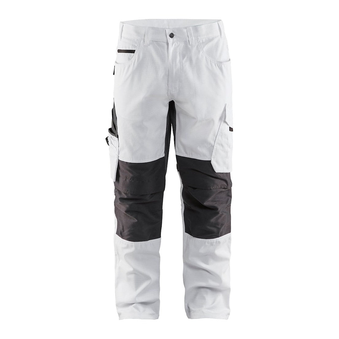 Blaklader Painters Trousers with Stretch 1095 #colour_white-dark-grey