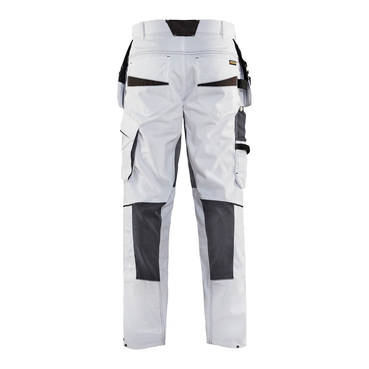 Blaklader Painters Trousers with Stretch 1096 #colour_white-dark-grey