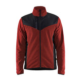 Blaklader Knitted Jacket with Softshell 5942 #colour_burned-red-black