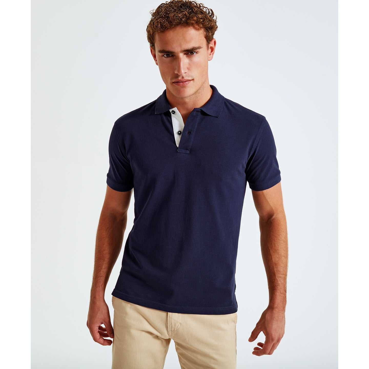 Asquith & Fox Men's Classic Fit Contrast Polo